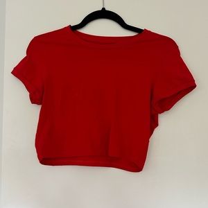 Aritzia TNA / size S / red crop top